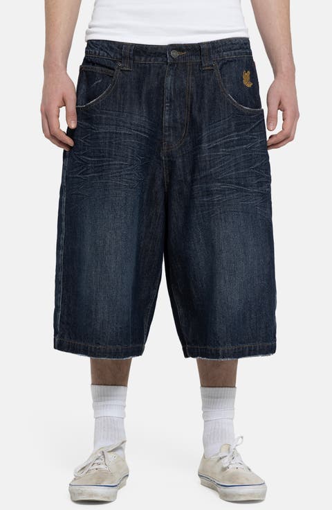 Kingdom Colossus Baggy Denim Shorts