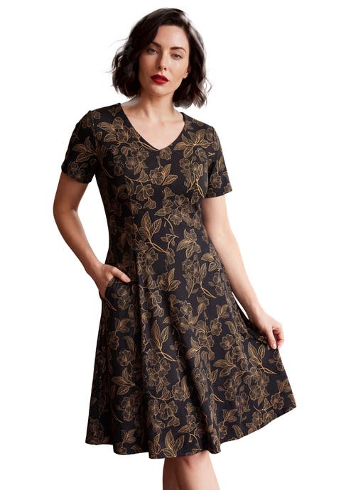 Ponte Flared Dress