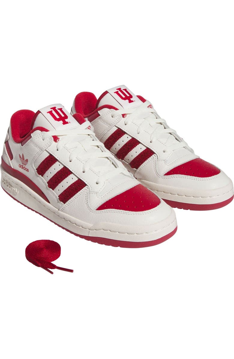 adidas Unisex adidas White Indiana Hoosiers Forum Low Basketball Shoes, Alternate, color,