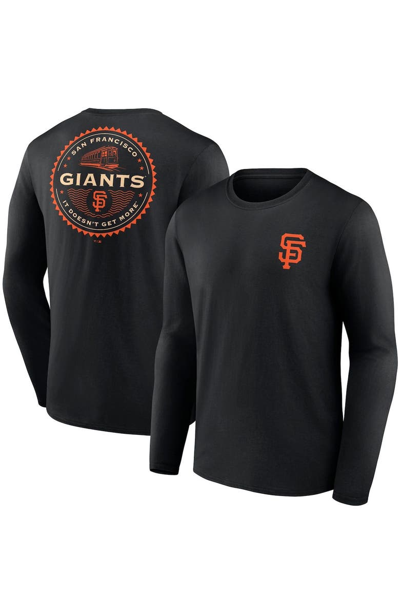 FANATICS Men's Fanatics Branded Black San Francisco Giants It Doesn't Get More Hometown Collection Long Sleeve T-Shirt, Main, color, 