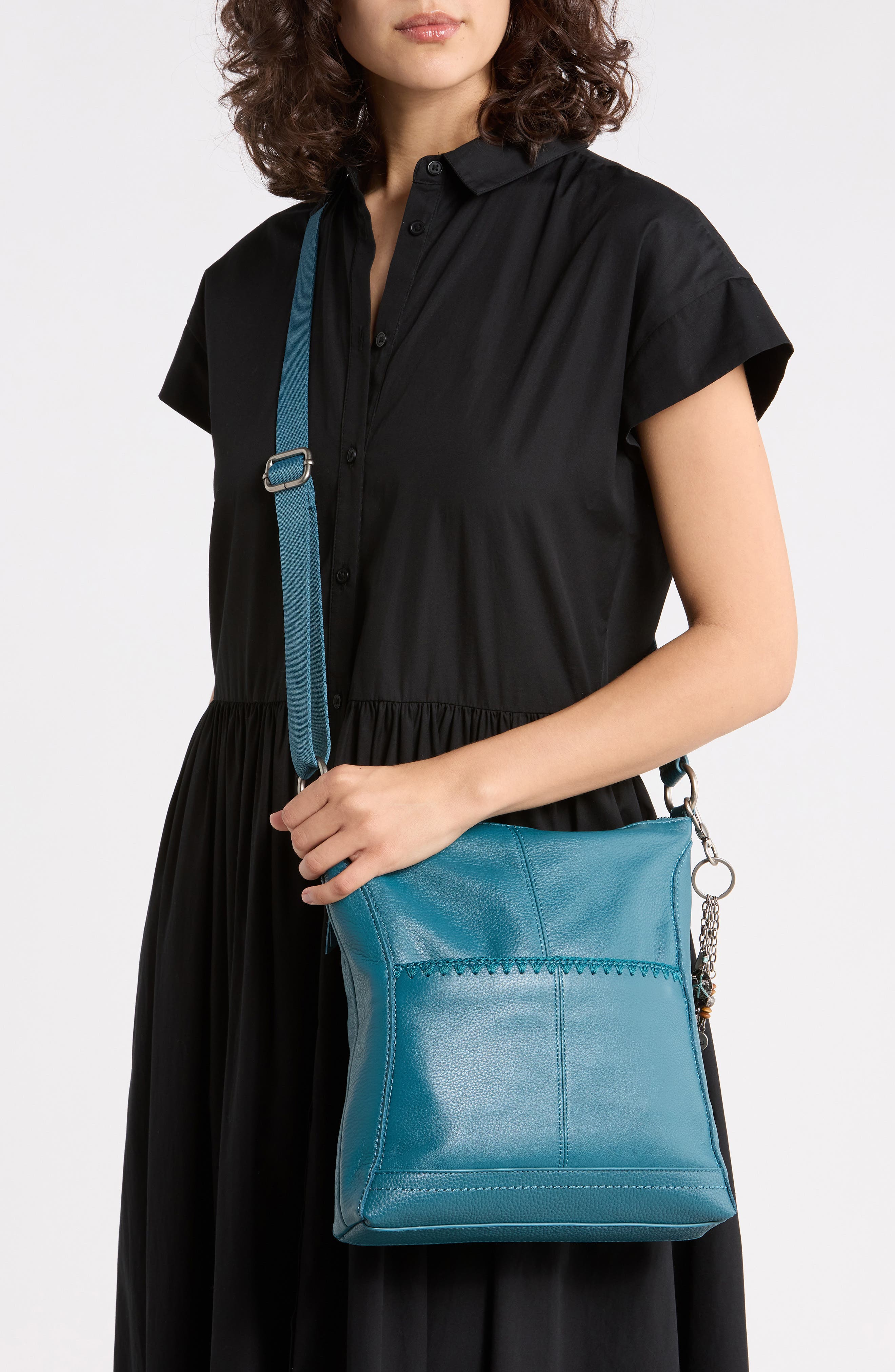 Lucia Leather Crossbody Bag, Alternate, color, DEEP TEAL