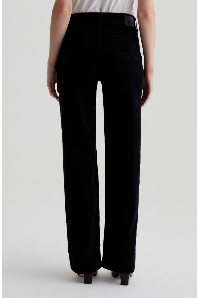 Kora High Waist Wide Leg Corduroy Jeans, Alternate, color, SUPER BLACK
