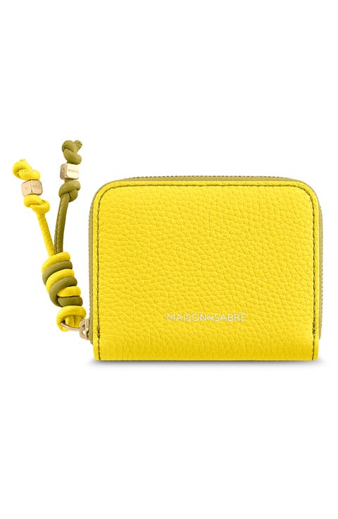 Small Leather Zipped Wallet