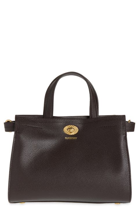 Cotswolds Leather & Check Canvas Tote