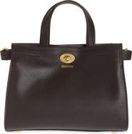 Burberry Cotswolds Leather & Check Canvas Tote