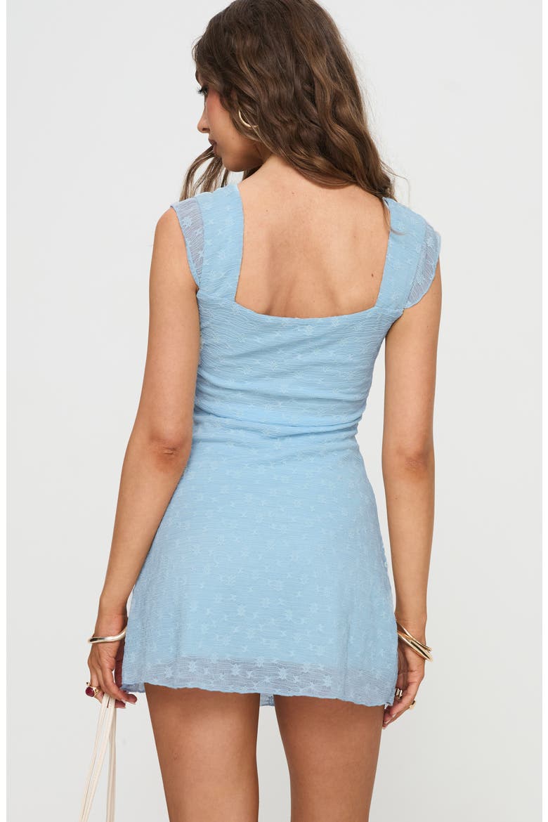 Lanchester Floral Embroidery Minidress, Alternate, color, BLUE