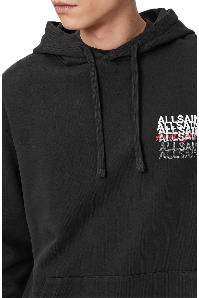Graphene Logo Cotton Hoodie, Alternate, color, WASHED BLACK
