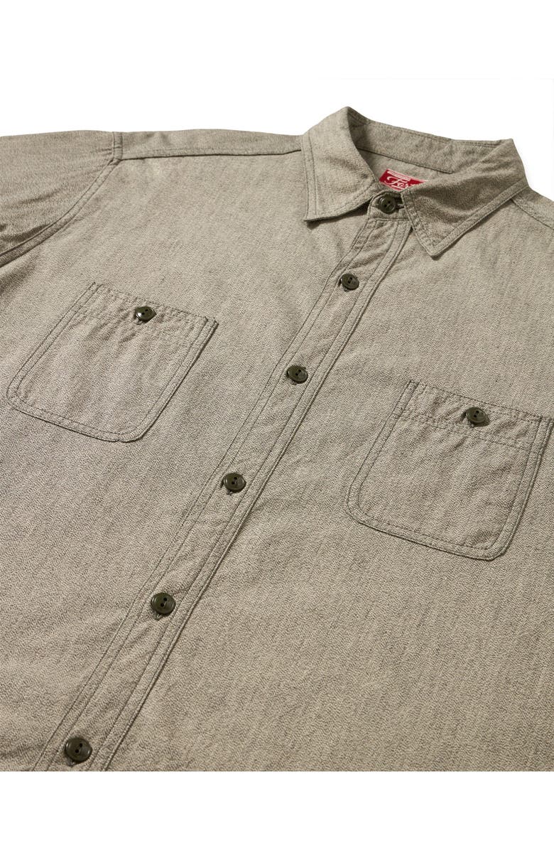 Fortela Otero Carbon Chambray Shirt, Alternate, color, Grey