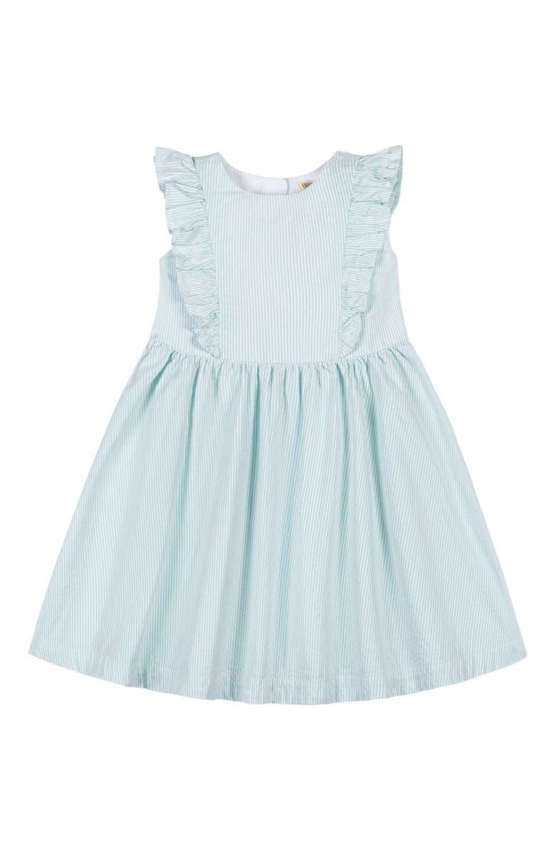 Hope & Henry Girls' Organic Flutter Sleeve Open Back Dress, Kids, Main, color,