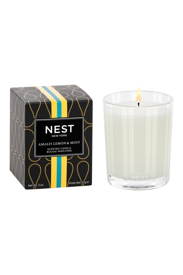 Amalfi Lemon & Mint Scented Candle, Alternate, color, NO COLOR