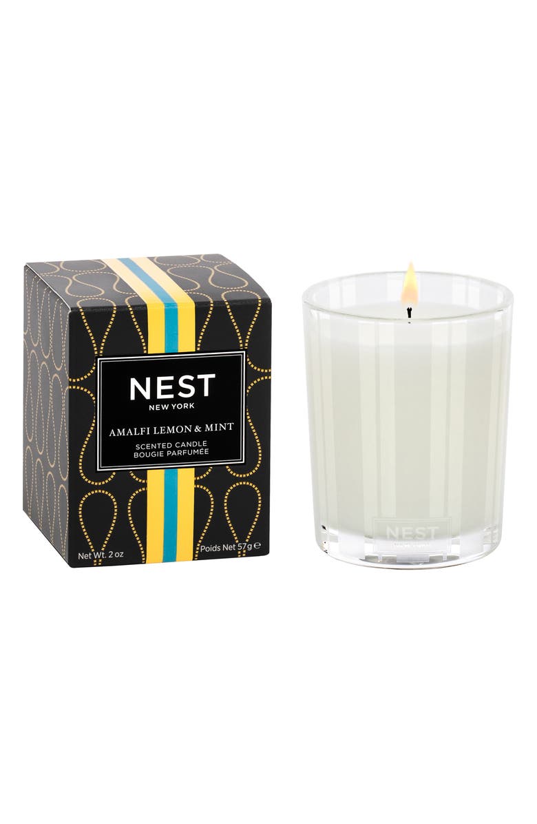 NEST New York Amalfi Lemon & Mint Scented Candle, Alternate, color, 