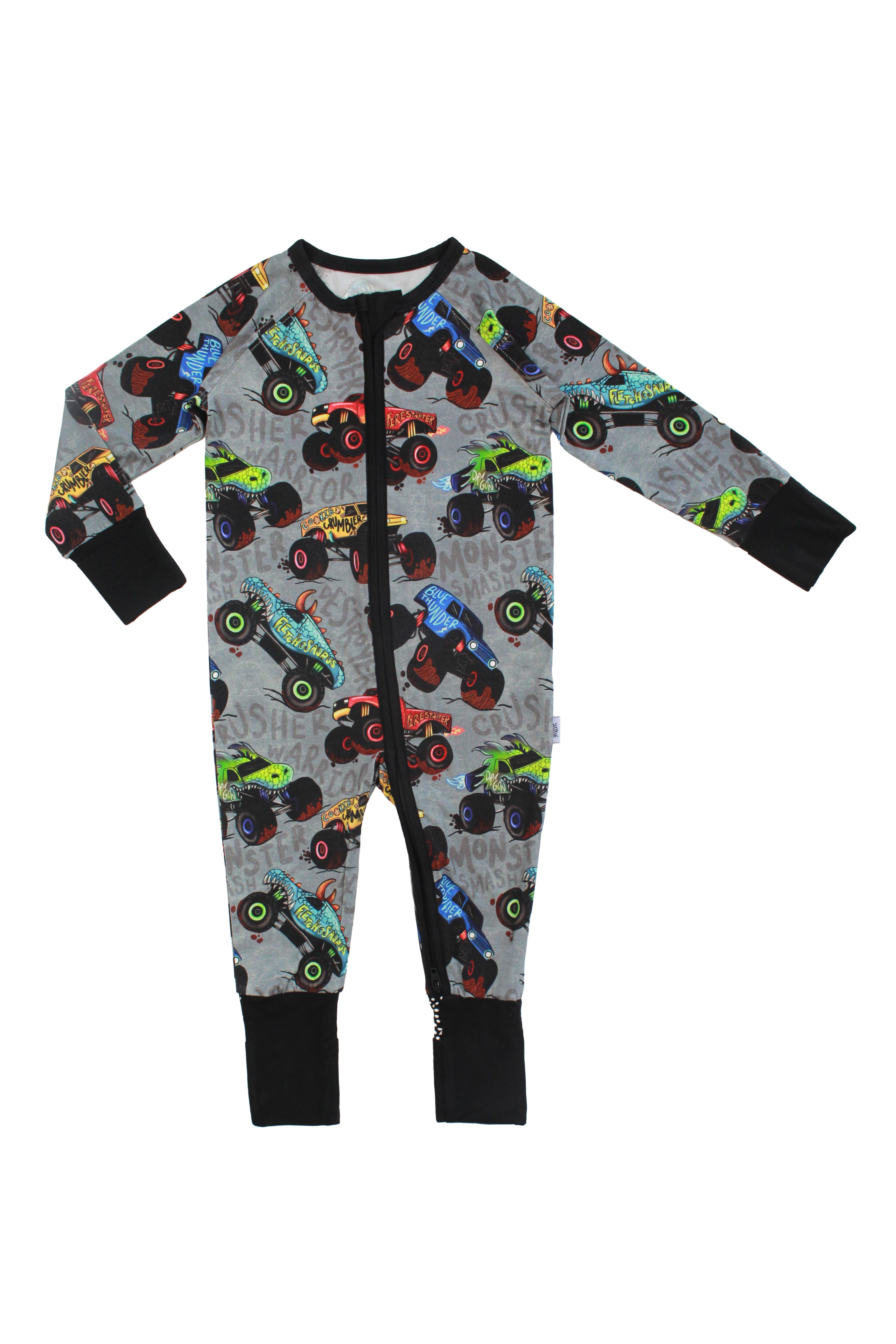 Fletch Monster Jammies Snoozer in Gray 
