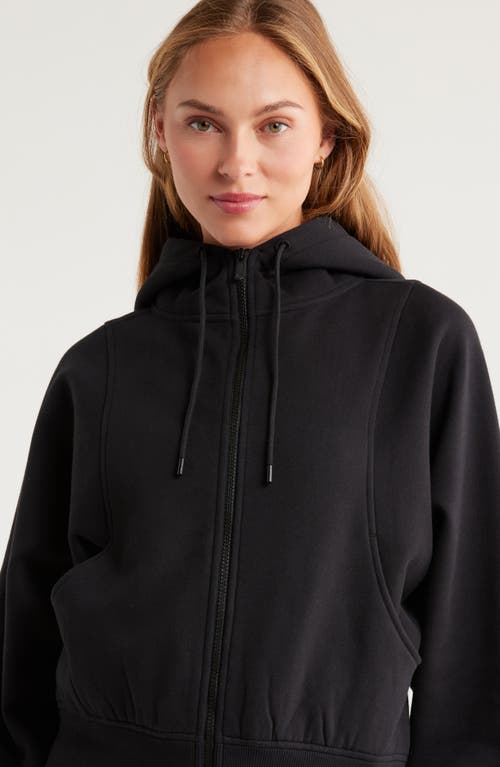 Zella Ultra Cozy Fleece Zip Hoodie In Blue