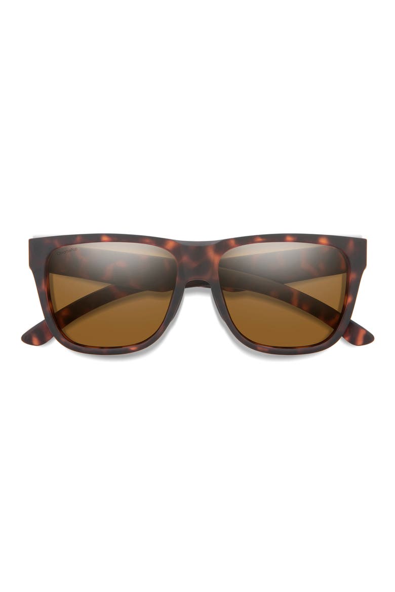 Lowdown 2 55mm ChromaPop™ Polarized Sunglasses, Main, color, MATTE TORTOISE/ BROWN