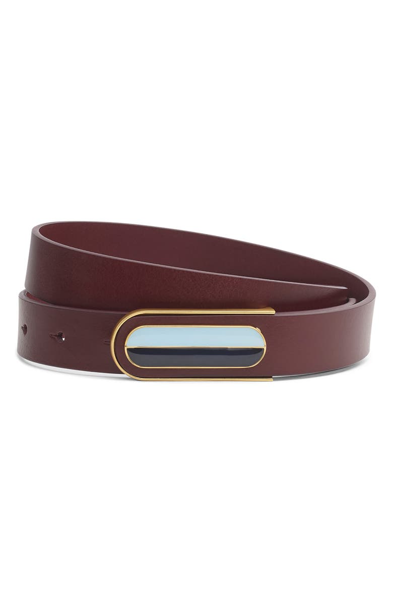rag & bone Lenox Leather Belt, Main, color, 