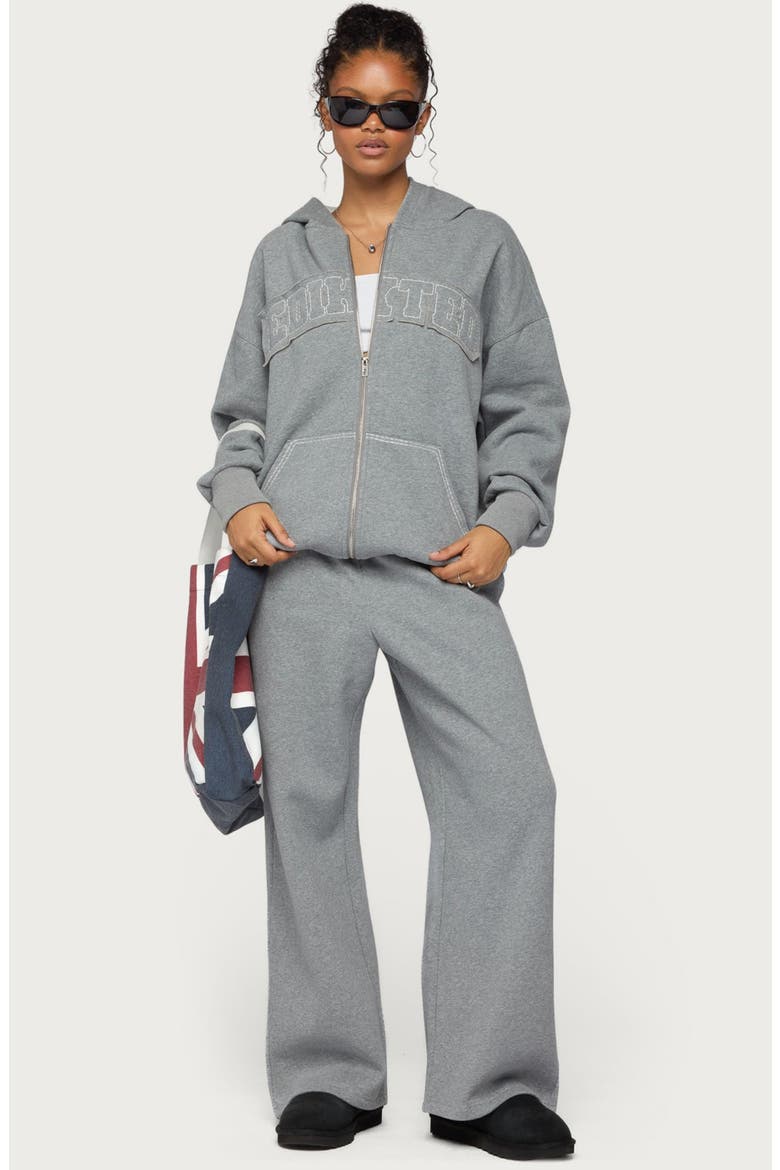 Forever Wide Leg Sweatpants, Alternate, color, GRAY-MELANGE