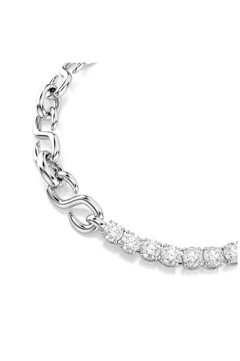 Matrix Mixed Chain Bracelet, Alternate, color, WHITE RHODIUM