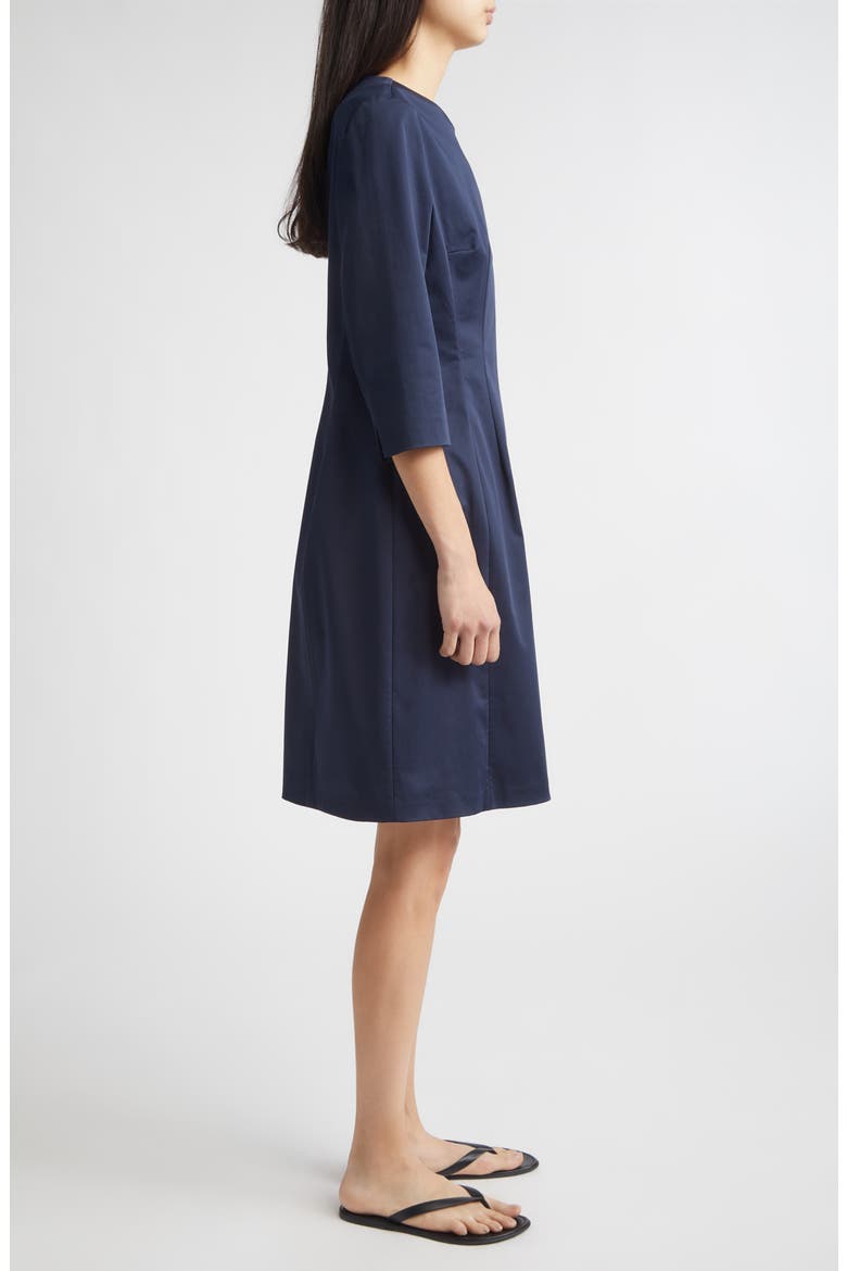 Blair Stretch Cotton Sheath Dress, Alternate, color, NAVY