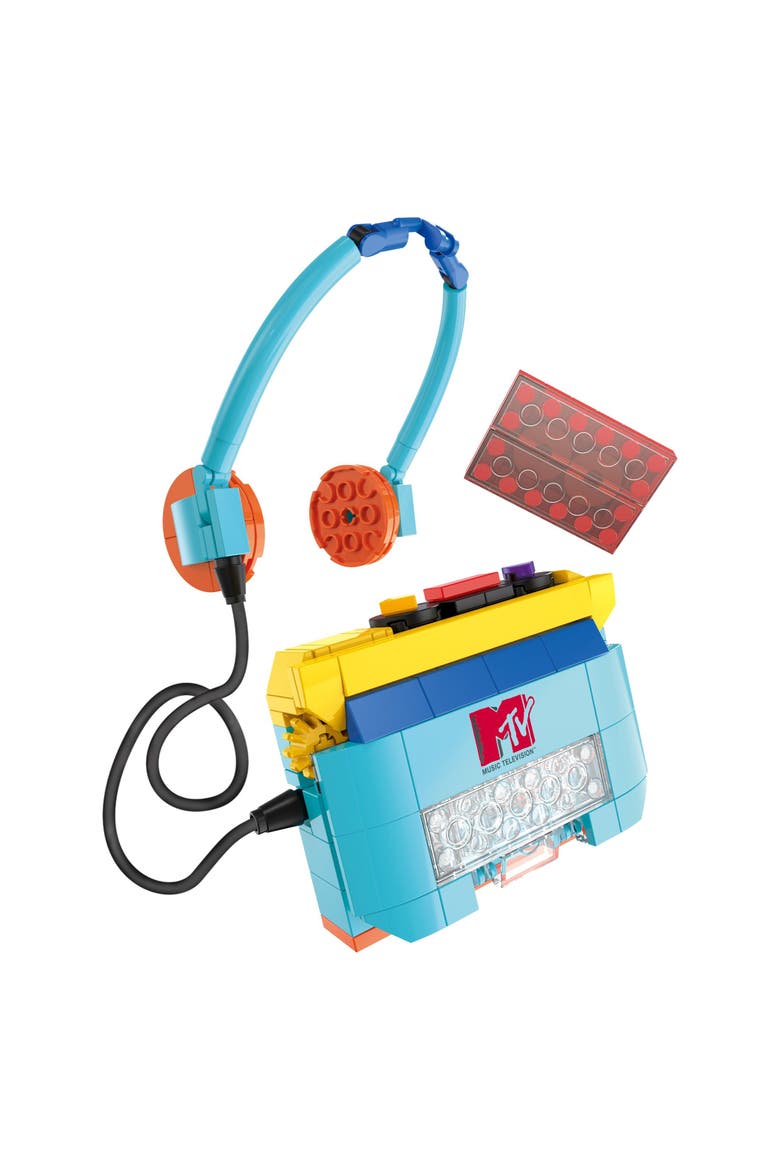 MTV Cassette Player Building Set, Alternate, color, Black