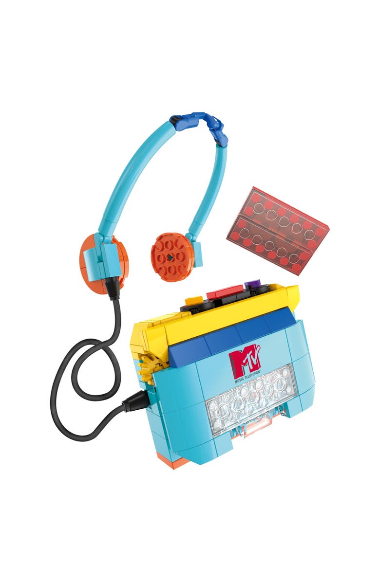 Brickcraft MTV Cassette Player Building Set, Alternate, color, Black