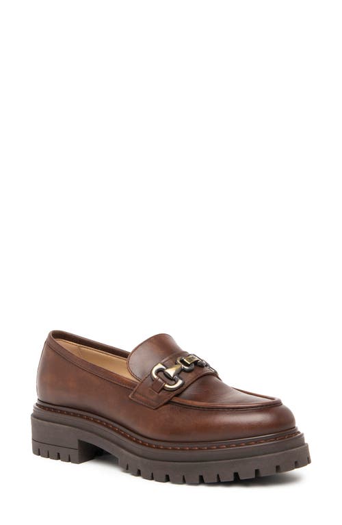 NeroGiardini Lug Sole Bit Loafer in Brown 