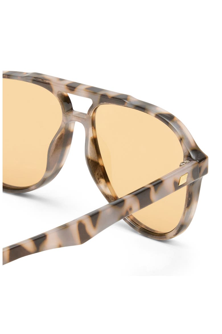 Tragic Magic 56mm Aviator Sunglasses, Alternate, color, COOKIE TORT/MUSTARD MONO