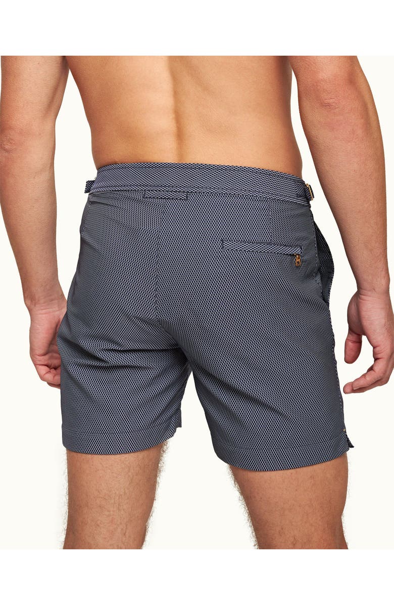 Orlebar Brown Bulldog X Smarter Classic Swim Shorts, Alternate, color, Honeycomb