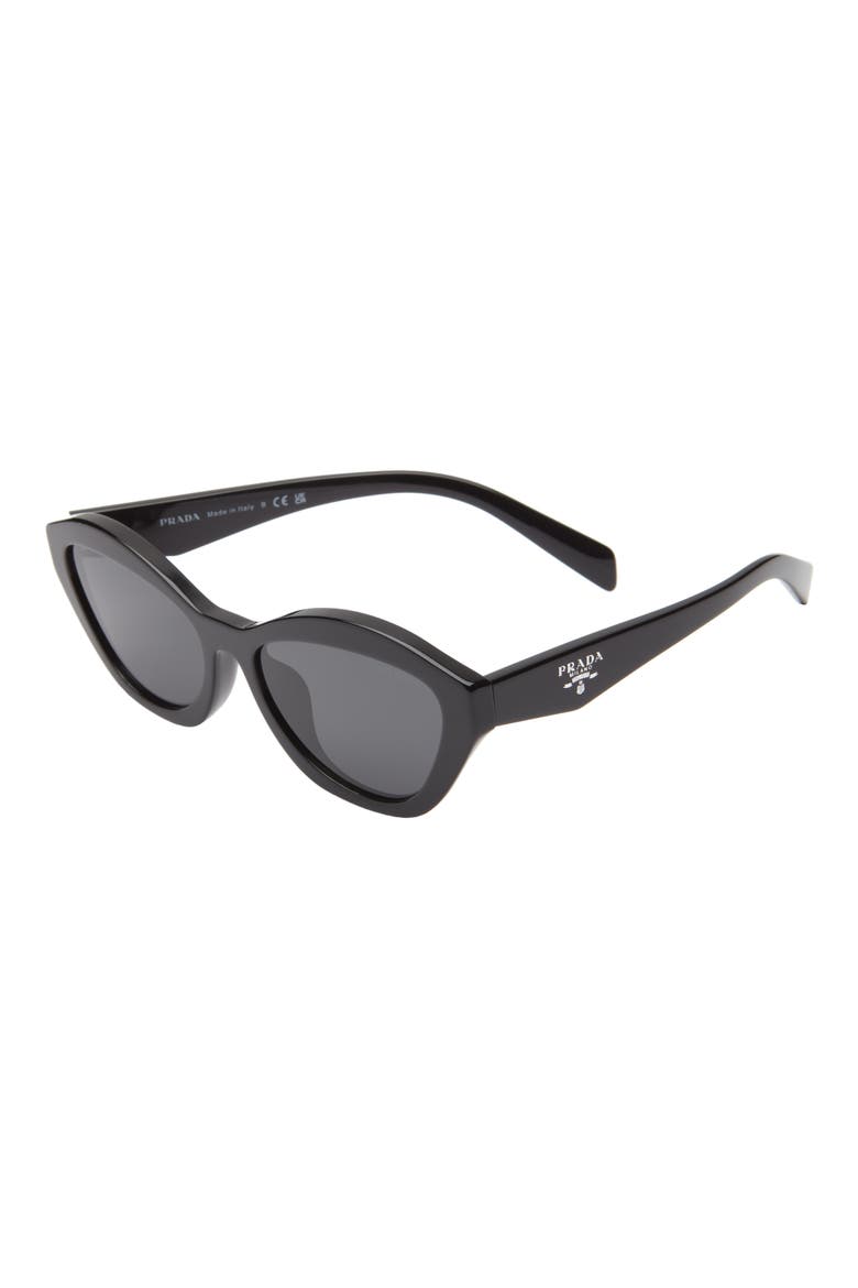 55mm Butterfly Sunglasses, Alternate, color, BLACK