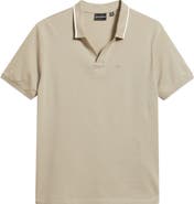 Emporio Armani Piqué Johnny Collar Polo