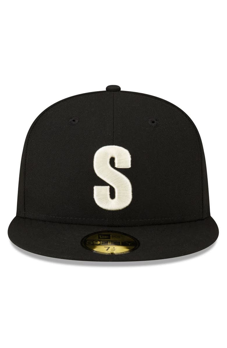 New Era Men's New Era Black Seattle Mariners Authentic Collection 59FIFTY Fitted Hat, Alternate, color, Black