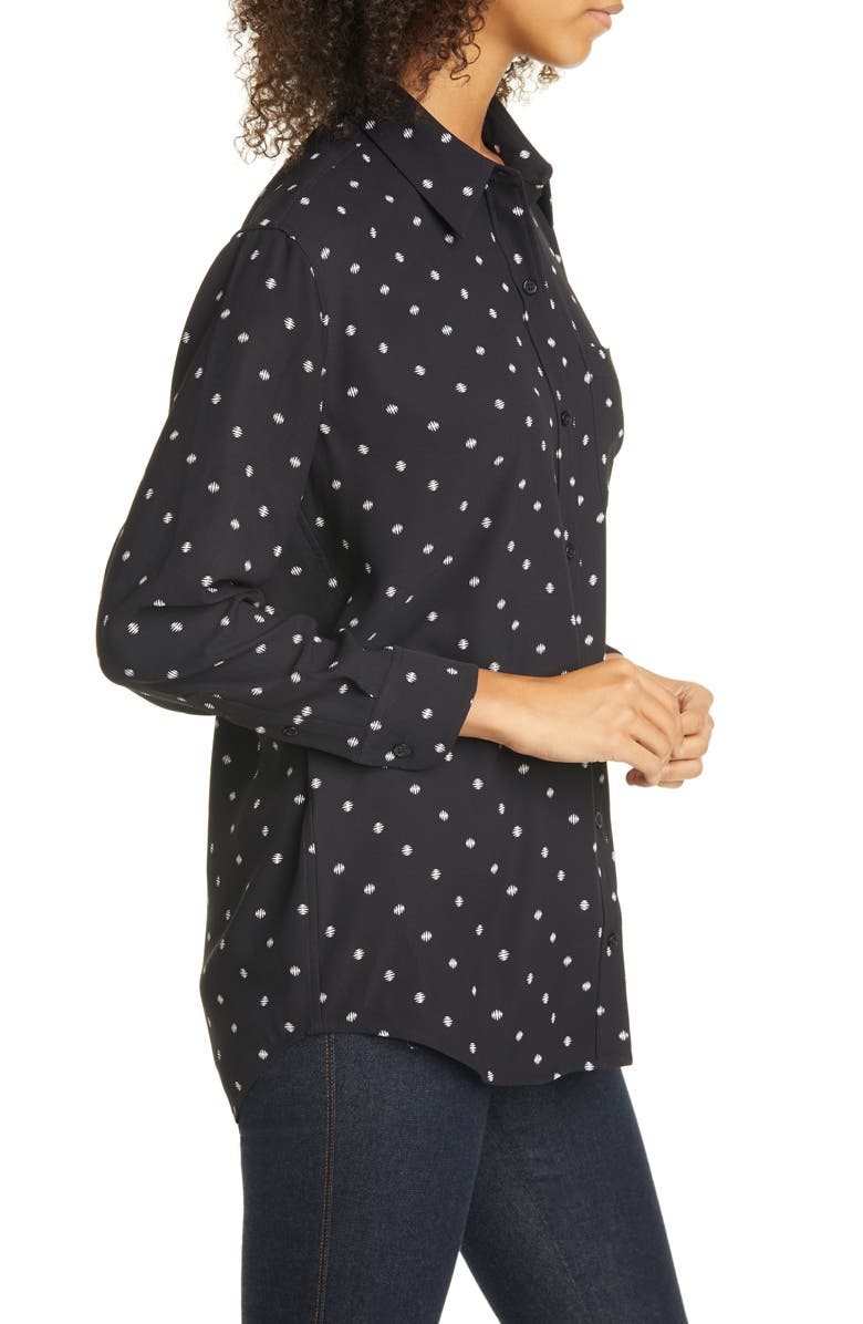 Equipment Daddy Dot Print Long Sleeve Button-Up Shirt, Alternate, color,