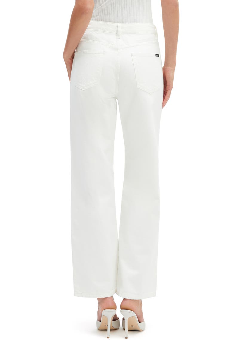 Pia High Waist Straight Leg Jeans, Alternate, color, IVORY