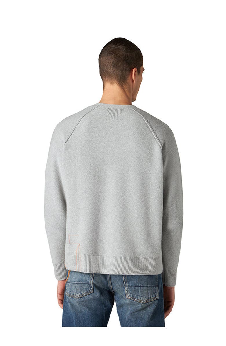 Fortela Harvard Wool Crewneck Sweater with Raglan Sleeve, Alternate, color, Melange