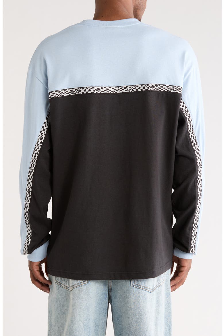Colorblock Long Sleeve Sweatshirt, Alternate, color, SOFT SLATE-BLACK