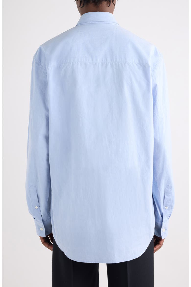 Cilian Button-Up Shirt with Tie, Alternate, color, BLUE