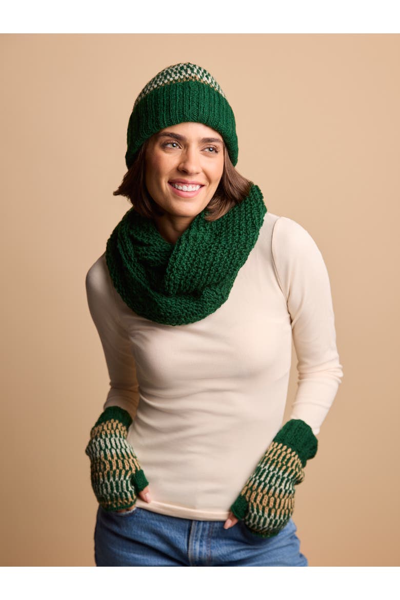 Women's Artisan Hand-Knit Adirondack Cap, Alternate, color, Parakeet