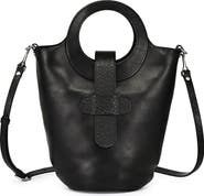 OLD TREND Lily Genuine Leather Structured Everyday Bucket Crossbody