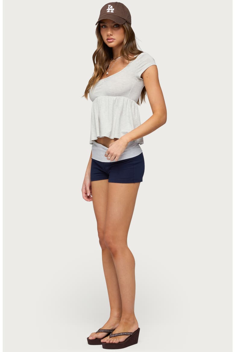 Kingsley Babydoll Top, Alternate, color, LIGHT-GRAY-MELANGE