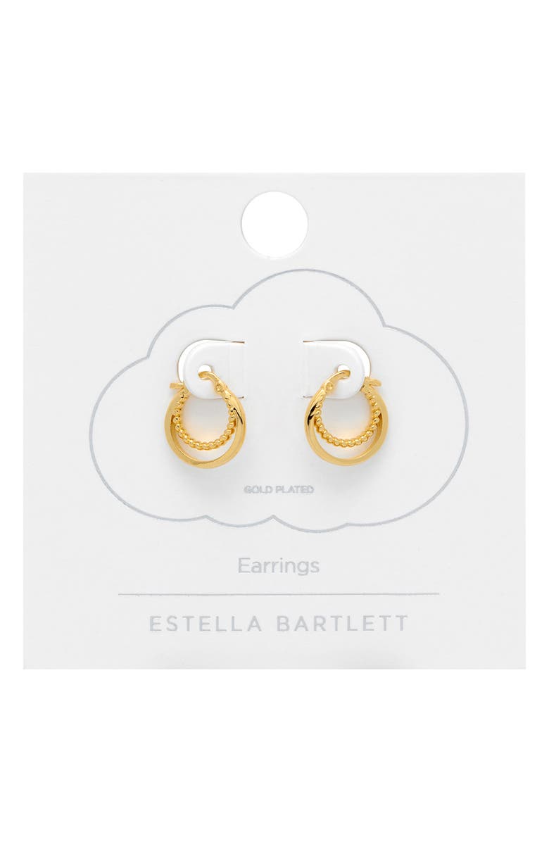 Estella Bartlett Layered Hoop Earrings, Alternate, color, Gold