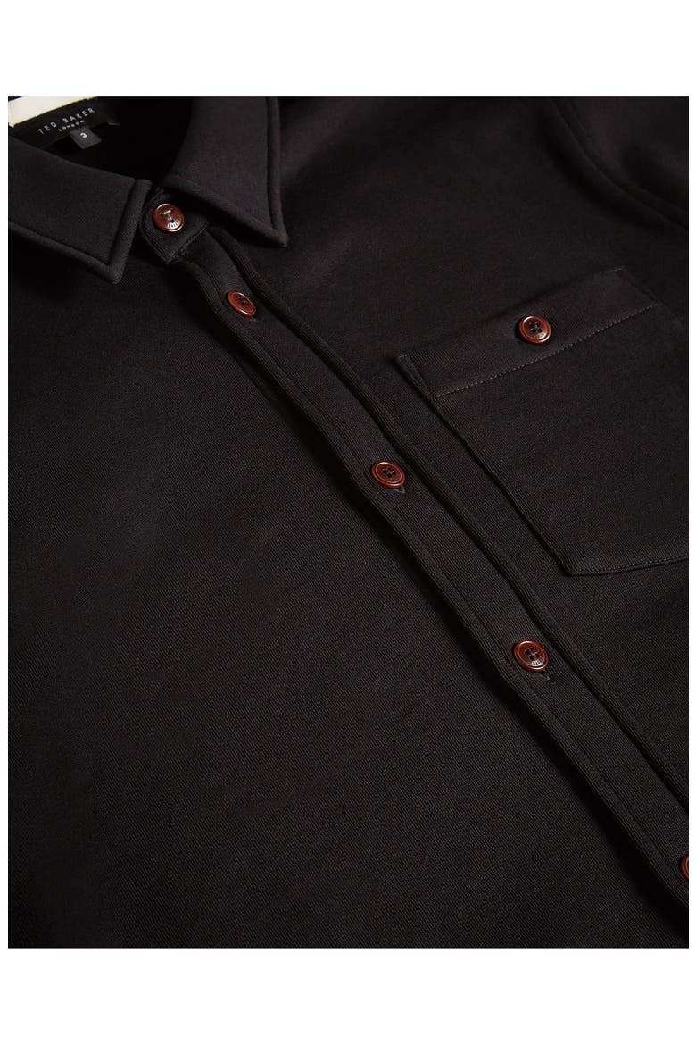Bromlee Cotton Overshirt, Alternate, color, BLACK