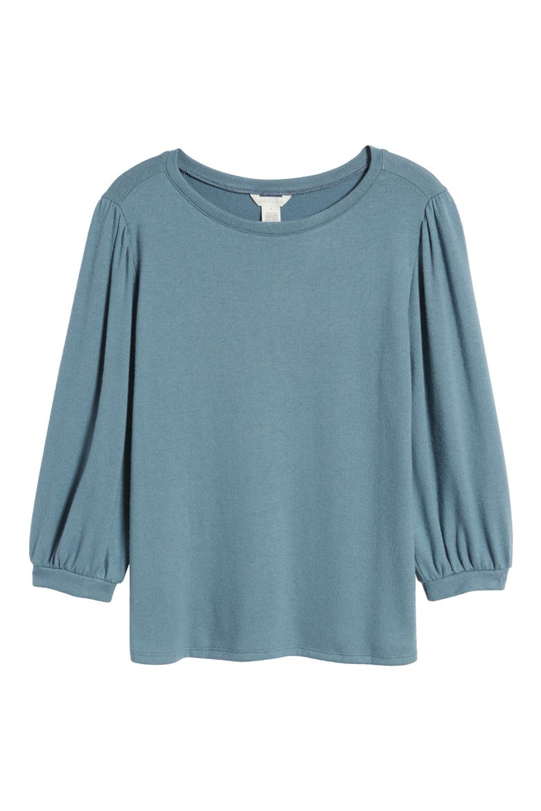 Cozy Knit Top, Alternate, color, BLUE MIRAGE