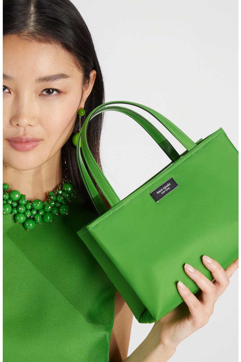 small sam icon convertible recycled nylon tote, Alternate, color, KS GREEN