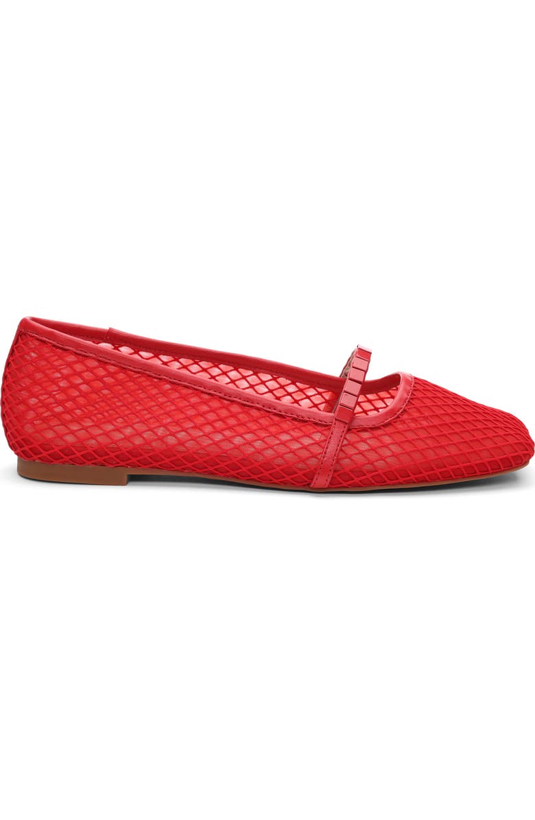 Sanctuary Chic Mary Jane Flat, Alternate, color, Coral Red