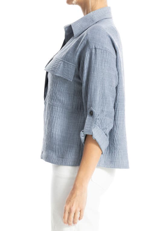 Max Studio Collared Textured Shirt