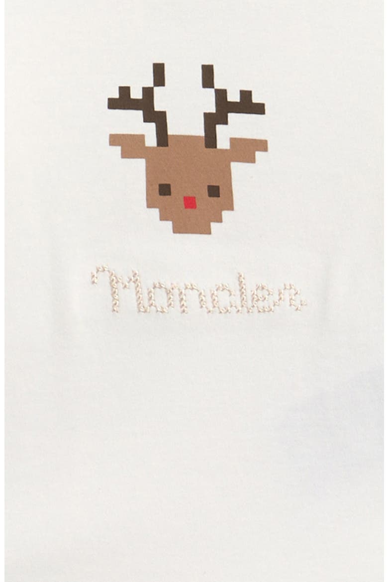 Reindeer Bodysuit, Cap & Bib Set, Alternate, color, WHITE