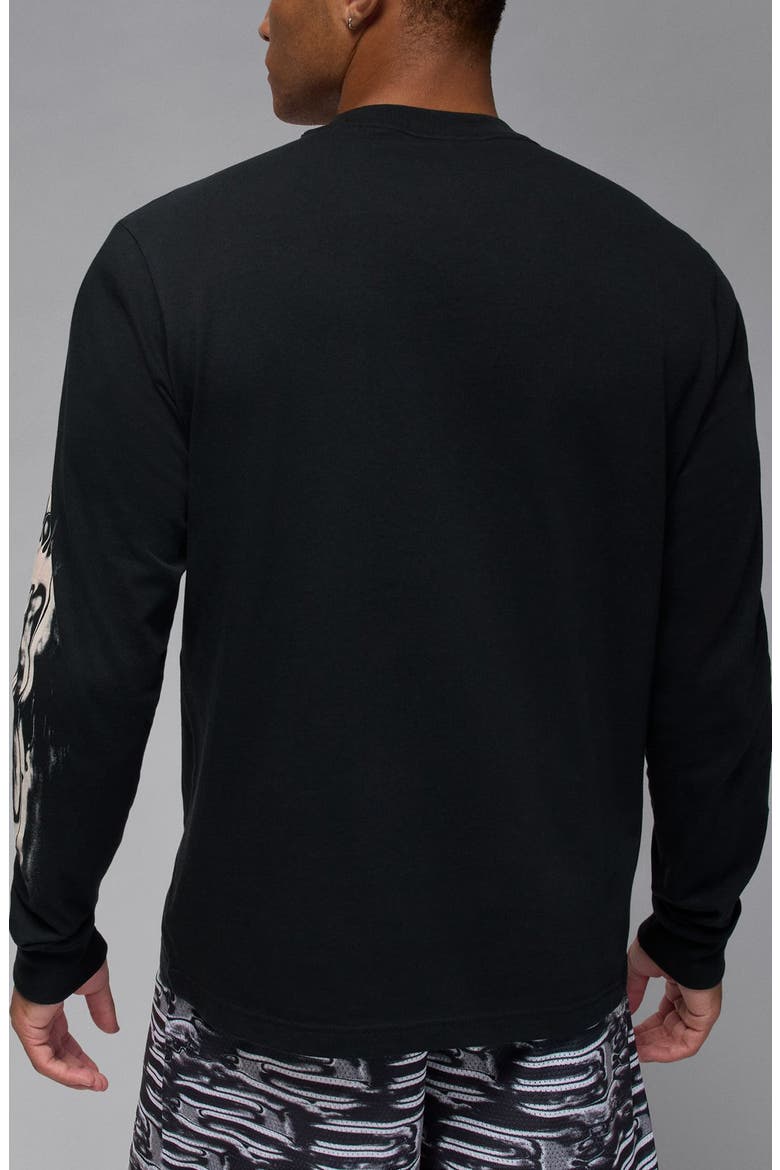 Jordan Sport Dri-FIT Graphic Sweatshirt, Alternate, color, BLACK/ WHITE