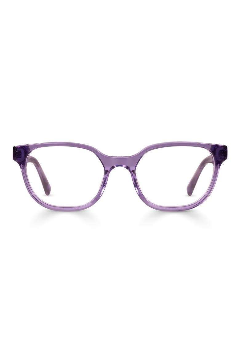 Miss Perception 52mm Cat Eye Reading Glasses, Main, color, LAVENDER CRYSTAL