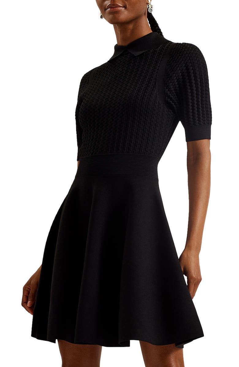Ted Baker London Mia Knit Skater Dress, Alternate, color, 
