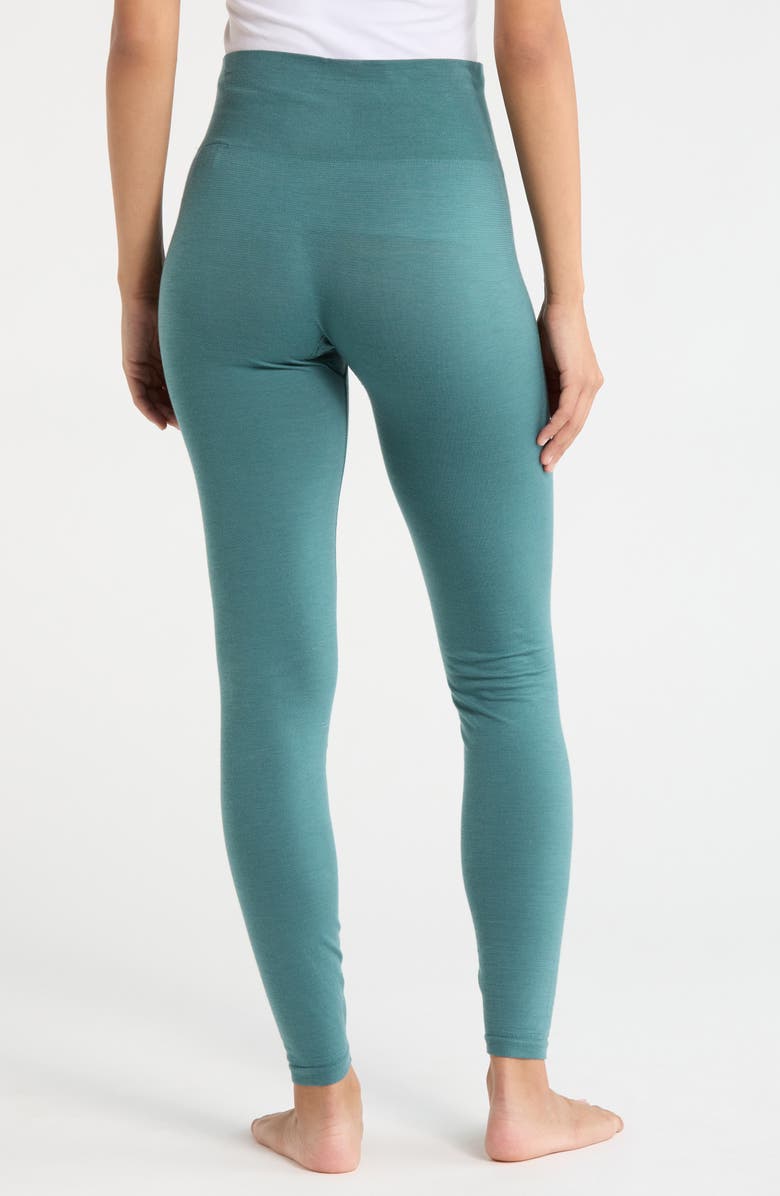 Smartwool Intraknit All Season Merino Wool Blend Base Layer Leggings, Alternate, color, Dusty Teal