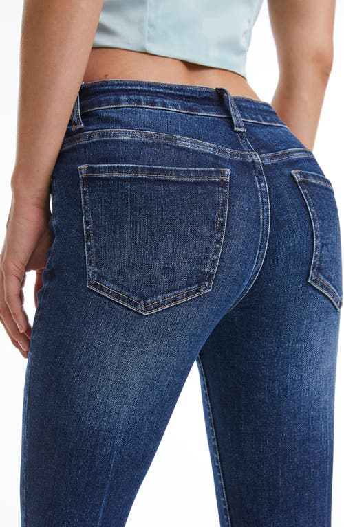 Bayeas Frayed Mid Rise Flare Jeans